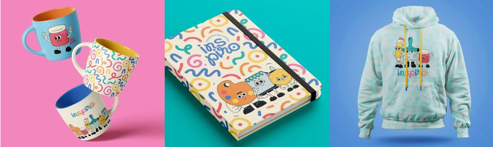 Aplicaciones en artículos promocionales de Inspiro