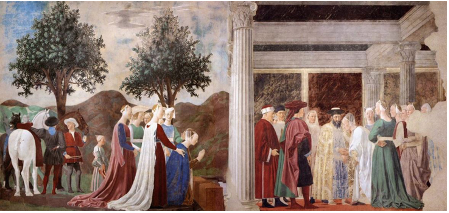 Fragmento de la obra Historia de la Vera Cruz de
Piero della Francesca (1660-1664).